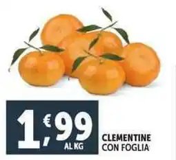 Deco Supermercati Clementine con foglia offerta