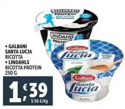 Deco Supermercati Galbani santa lucia ricotta lindahls ricotta protein offerta