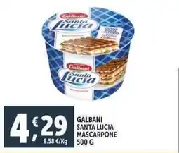 Deco Supermercati Galbani santa lucia mascarpone offerta