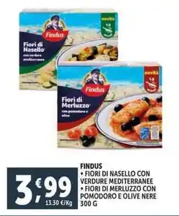 Deco Supermercati Findus fiori di nasello con verdure mediterranee offerta