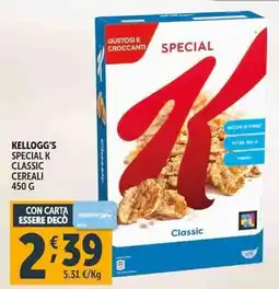 Deco Supermercati Kellogg's special k classic cereali offerta