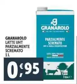 Deco Supermercati Granarolo latte uht parzialmente scremato offerta