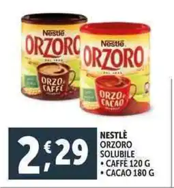 Deco Supermercati Nestle orzoro solubile offerta