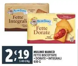 Deco Supermercati Mulino bianco fette biscottate offerta