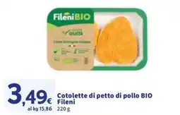Sigma Cotolette di petto di pollo bio FILENI offerta