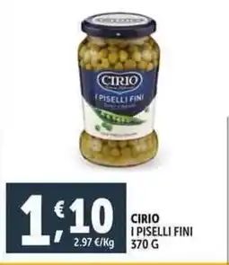 Deco Supermercati Cirio i piselli fini offerta