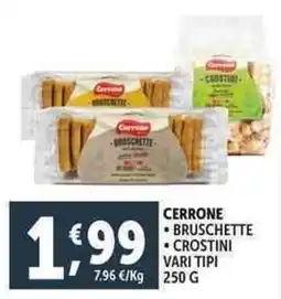 Deco Supermercati Cerrone bruschette crostini offerta