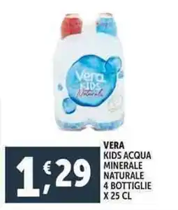 Deco Supermercati Vera kids acqua minerale naturale offerta