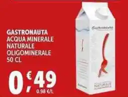 Deco Supermercati Gastronauta acqua minerale naturale oligominerale offerta