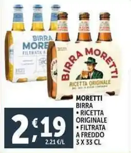 Deco Supermercati Moretti birra offerta