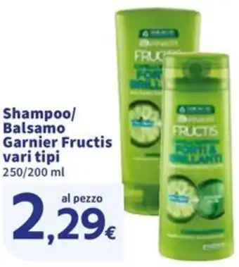Sigma Shampoo/ Balsamo Garnier Fructis offerta