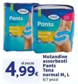 Sigma Mutandine assorbenti Pants Tena normal M, L offerta