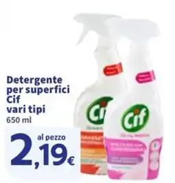 Sigma Detergente per superfici Cif offerta