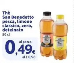 Sigma Thè San Benedetto pesca, limone classico, zero, deteinato offerta