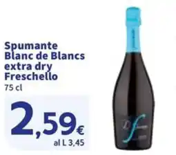 Sigma Spumante Blanc de Blancs extra dry Freschello offerta