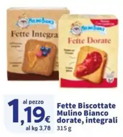 Sigma Fette Biscottate Mulino Bianco dorate, integrali offerta