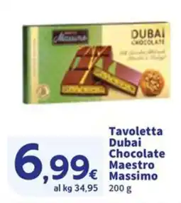 Sigma Tavoletta Dubai Chocolate Maestro Massimo offerta