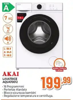 Expert AKAI LAVATRICE AQUA70012 offerta