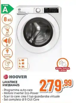 Expert HOOVER LAVATRICE HW28AM41S offerta
