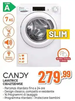 Expert CANDY LAVATRICE CSS4272DWSE offerta