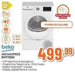 Expert beko ASCIUGATRICE BMT113EW offerta