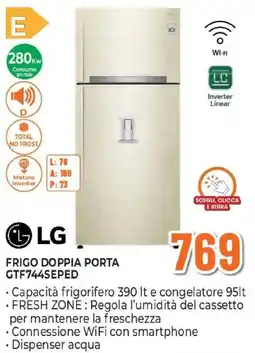 Expert LG FRIGO DOPPIA PORTA GTF744SEPED offerta