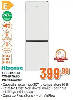 Expert Hisense FRIGORIFERO COMBINATO RB390N4AWE offerta