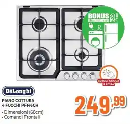 Expert DeLonghi PIANO COTTURA 4 FUOCHI PF146GH offerta