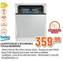 Expert beko LAVASTOVIGLIE A SCOMPARSA TOTALE BDIN37530 offerta
