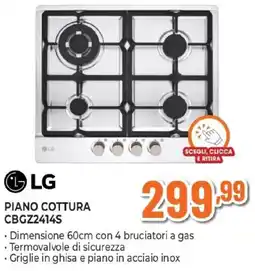 Expert LG PIANO COTTURA CBGZ2414S offerta
