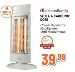 Expert Melchionifamily stufa a carbonio gobi offerta