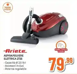 Expert Ariete ASPIRAPOLVERE ELETTRICA 2735 offerta