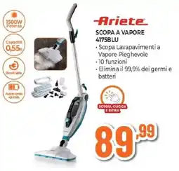 Expert Ariete SCOPA A VAPORE 4175BLU offerta