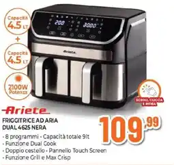 Expert Ariete friggitrice ad aria dual 4625 nera offerta