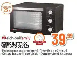 Expert Melchionifamily forno elettrico ventilato devil23 offerta