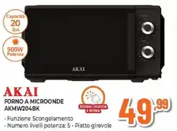 Expert AKAI FORNO A MICROONDE AKMW204BK offerta