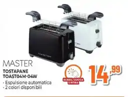Expert MASTER TOSTAPANE TOAST04M-04W offerta