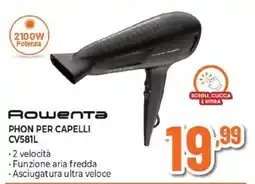 Expert Rowenta PHON PER CAPELLI CV581L offerta