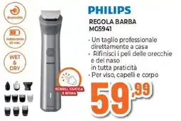 Expert PHILIPS REGOLA BARBA MG5941 offerta