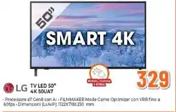 Expert LG TV LED 50" 4K 50UA7 offerta