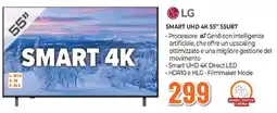 Expert LG SMART UHD 4K 55" 55UR7 offerta