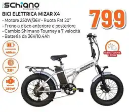 Expert schiano BICI ELETTRICA MIZAR X4 offerta