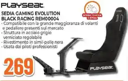 Expert PLAYseat. SEDIA GAMING EVOLUTION BLACK RACING REM00004 offerta