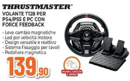 Expert THRUSTMASTER VOLANTE T128 PER PS4/PS5 E PC CON FORCE FEEDBACK offerta