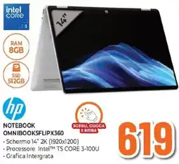 Expert hp NOTEBOOK OMNIBOOKSFLIPX360 offerta