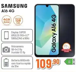 Expert SAMSUNG A16 4GB RAM offerta