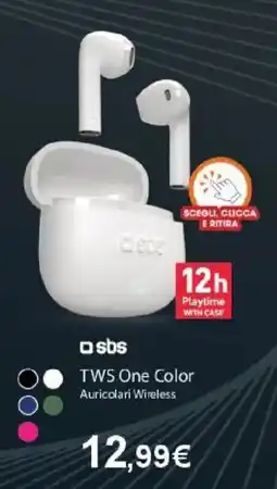 Expert sbs TWS One Color Auricolari Wireless offerta