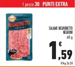 Conad Superstore Salame negronetto NEGRONI offerta