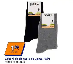 Action Calzini da donna o da uomo Pairz offerta