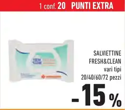 Conad Superstore Salviettine FRESH&CLEAN offerta